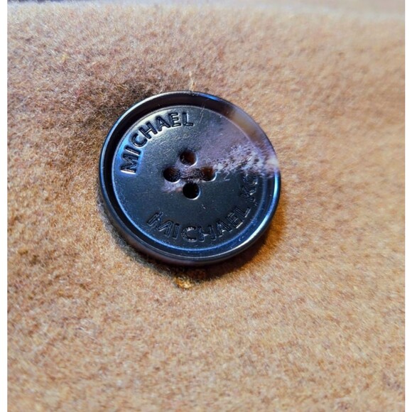 Michael Kors Women’s Camel Classic Wool Blend Minimalist Tailored Overcoat Med - Picture 8 of 16